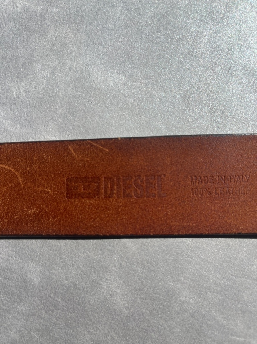 Diesel Distressed Leather Belt - Picture 4 of 6
